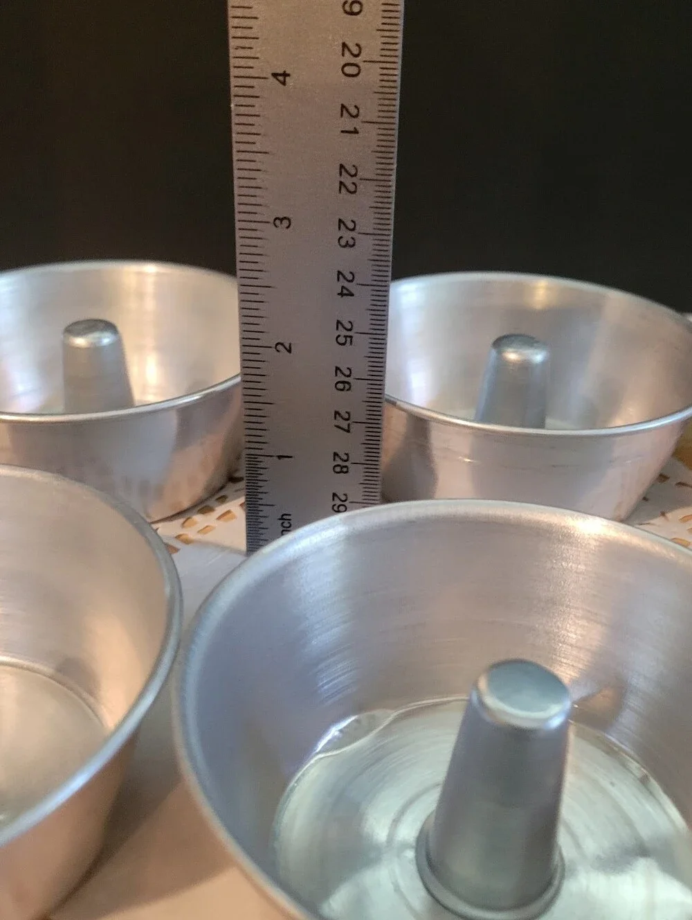 Aluminum Ring Mold Set - Silver Angel Food Baking Cups (6-Pack) Mini Bundt Pan